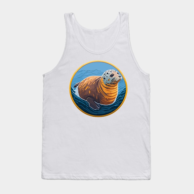 Harbor Seal Portrait Tank Top by SpriteGuy95